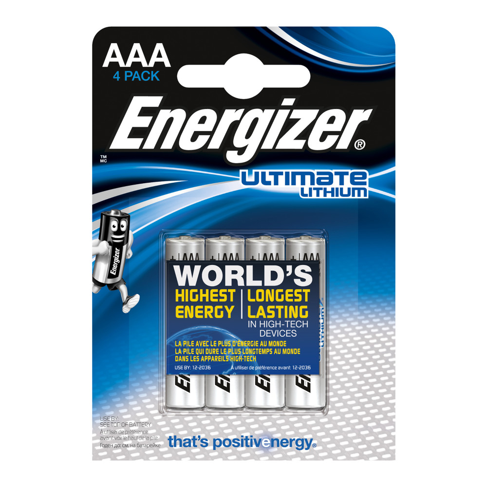 Lithium-Batterie Ultimate AAA, FR03, 1,5V