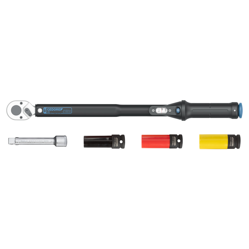 Drehmomentschlüssel-Set 1/2", TORCOFLEX UK, 5-tlg.