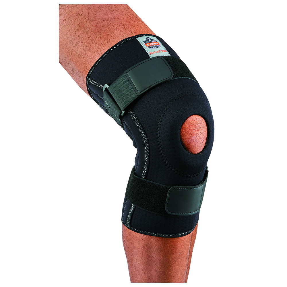 Neopren-Kniebandage Proflex 620, offenes Frontpolster, S, schwarz