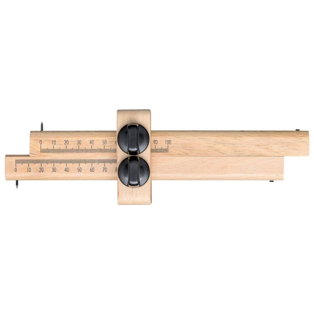 Streichmaß mit zwei Schrauben 170 mm