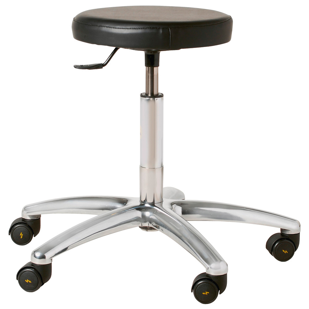 Rollhocker Vinyl mit Rollen, ESD