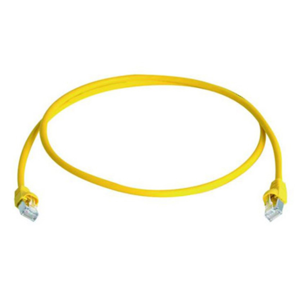 Patchkabel Cat. 6, mit S/FTP, gelb, 2 x RJ45, IP20, 10 m