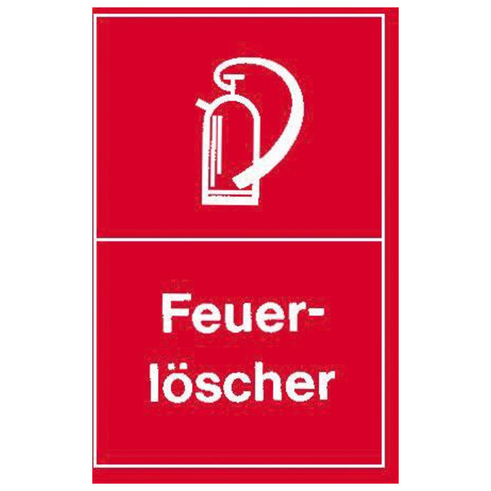 Warnschilder Feuerlöscher