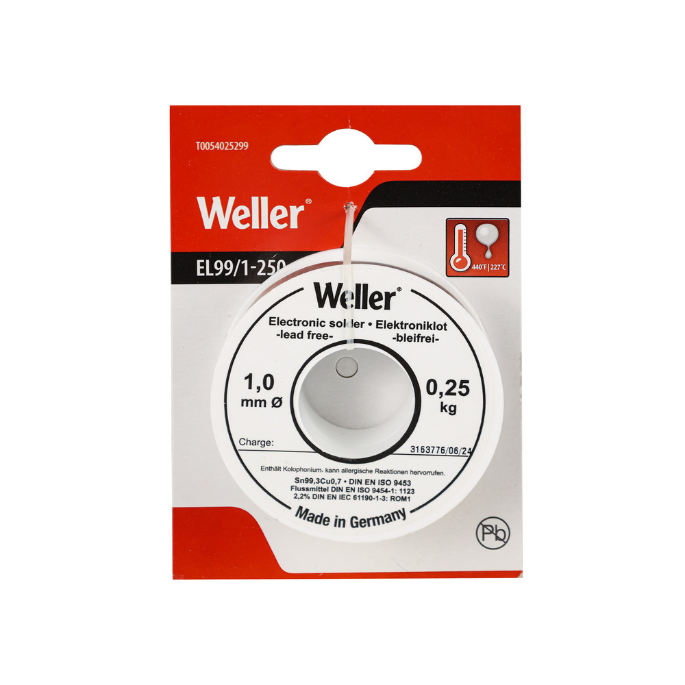 Weller Consumer Lötzinn EL99, 1,0 mm, 250 g