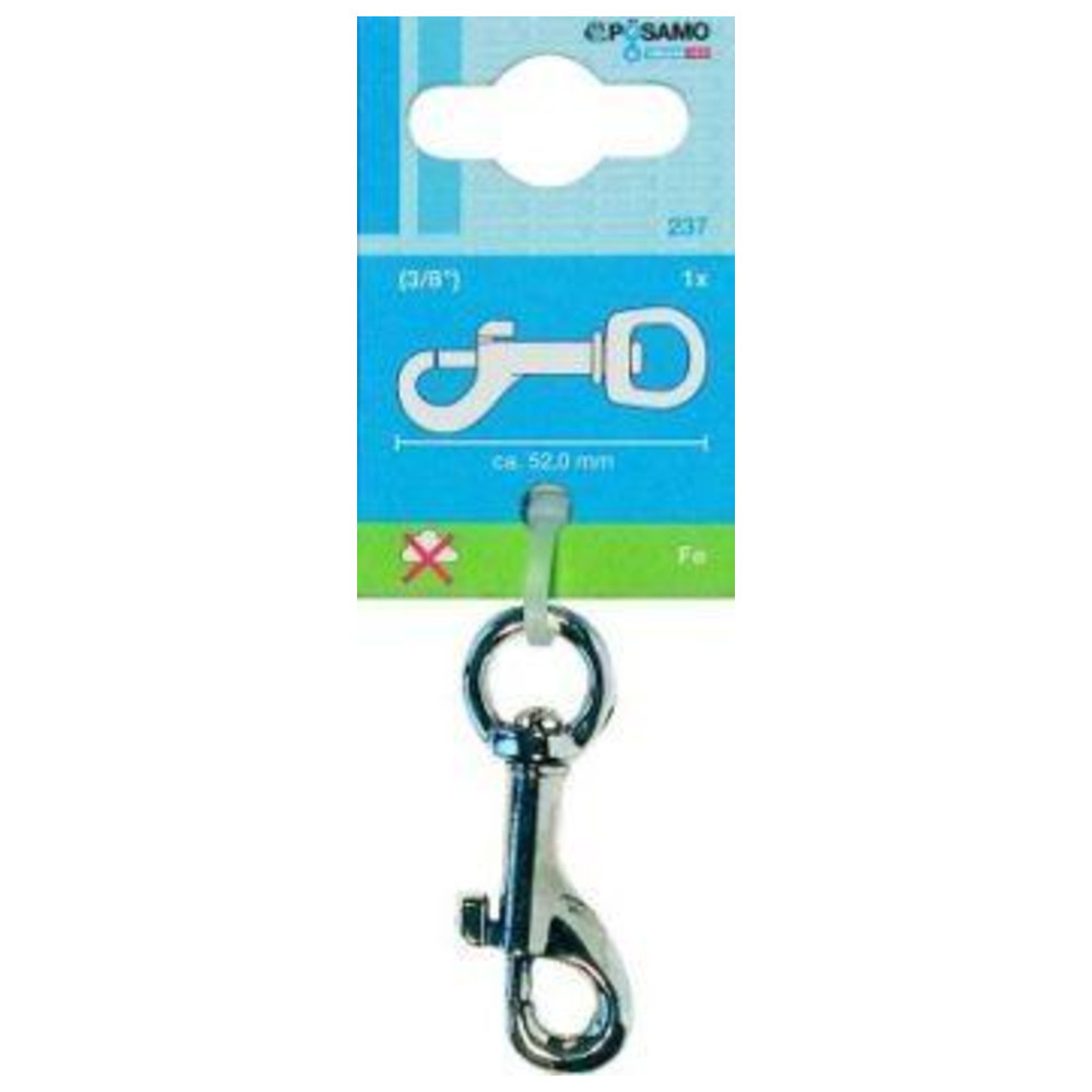 Bolzenkarabiner k52 Stahl-vernickelt à 1Stück