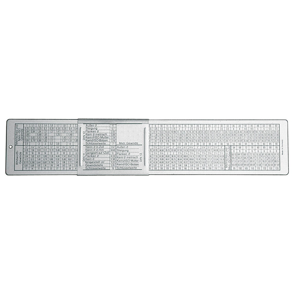 DIN-Gewindeschieber 260 x 50 mm