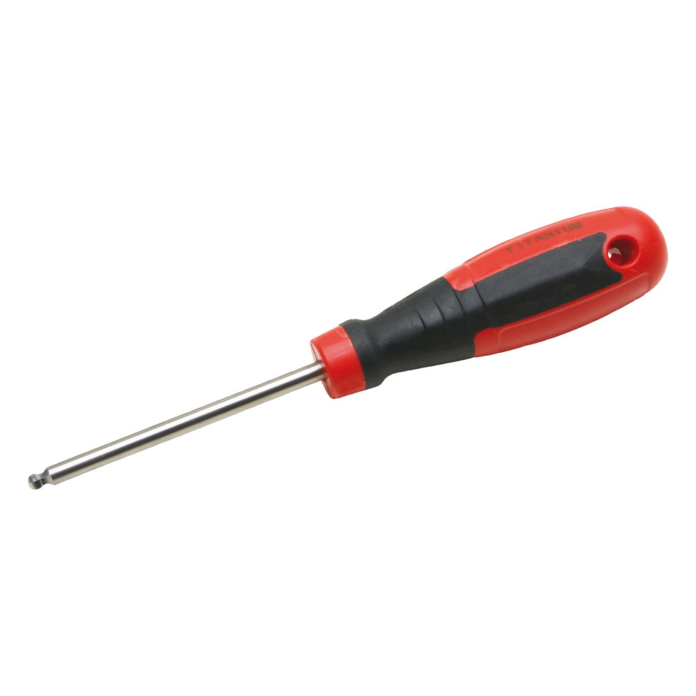 Sechskantstiftschlüssel, gerader Griff und Kugelkopf, Titan, SW 2,0 mm