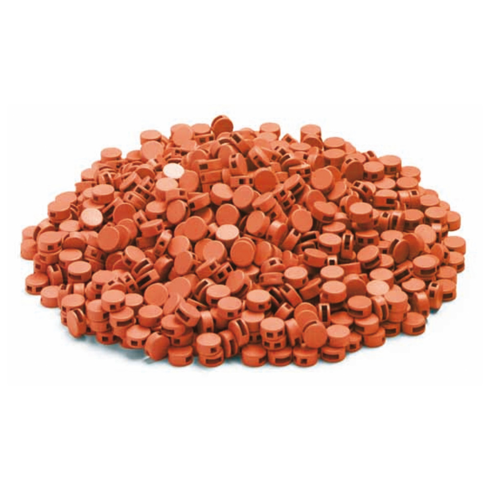 Kunststoffplombe Durchmesser 8 mm, orange
