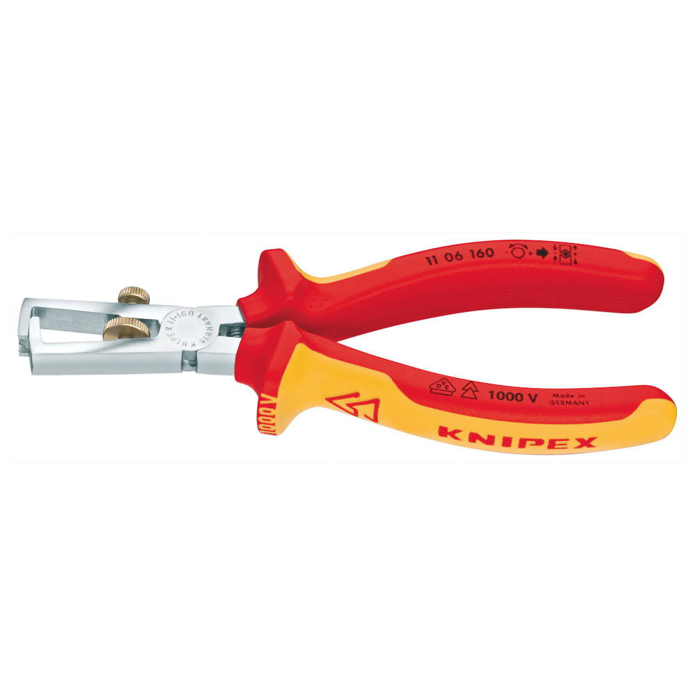 Abisolierzange VDE 160 mm mit Mehrkomponenten Griff