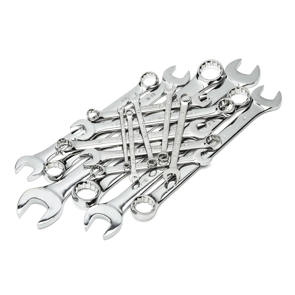 Ringmaulschlüssel-Satz, zöllig, 16-teilig, 1/4"-1.1/4"