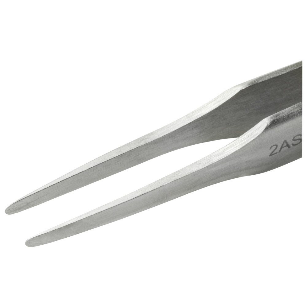 Präzisionspinzette 2ASA, flache abgerundete Spitzen