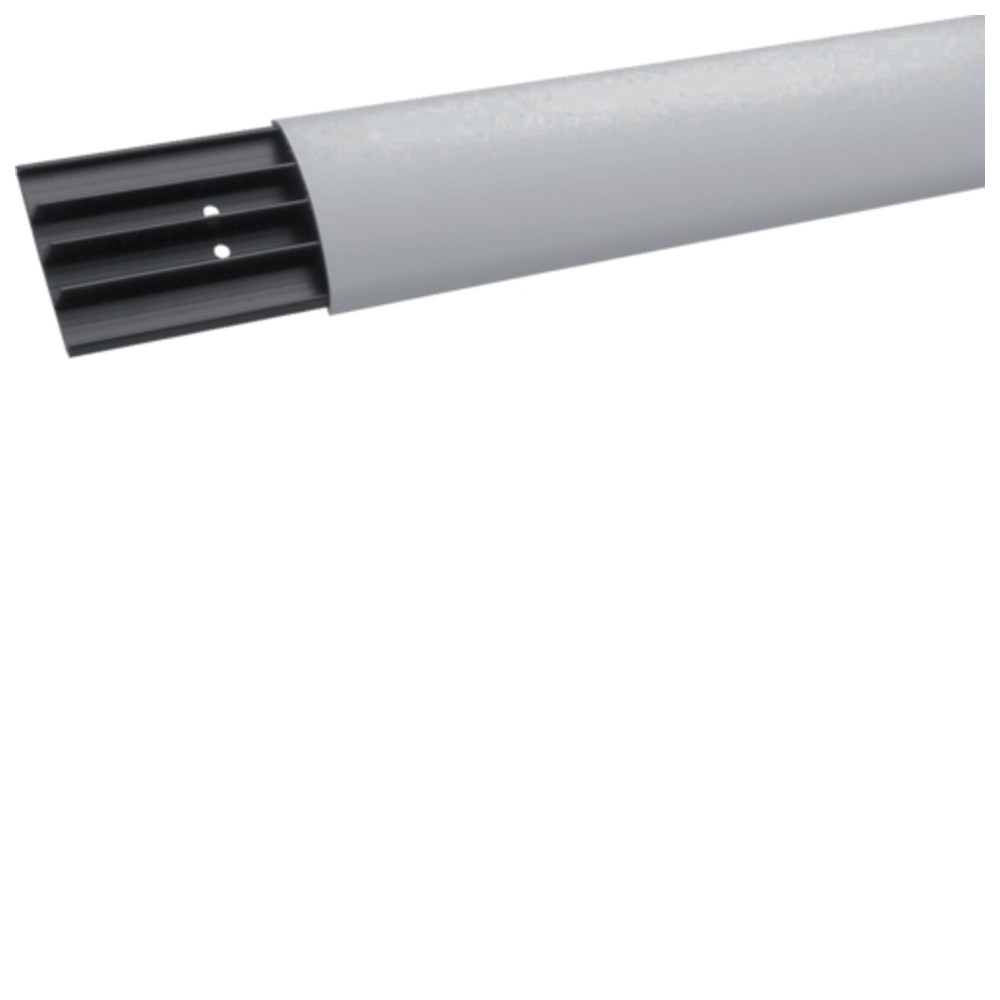 Aufbodenkanal SL, PVC, mit 4 Kammern, 17 x 75 x 2.000 mm, steingrau
