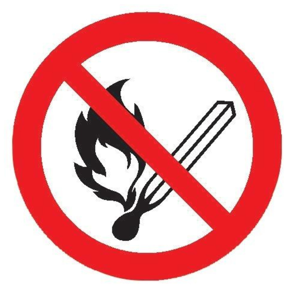 Feuer, offenes Licht und RAluminium geprägt