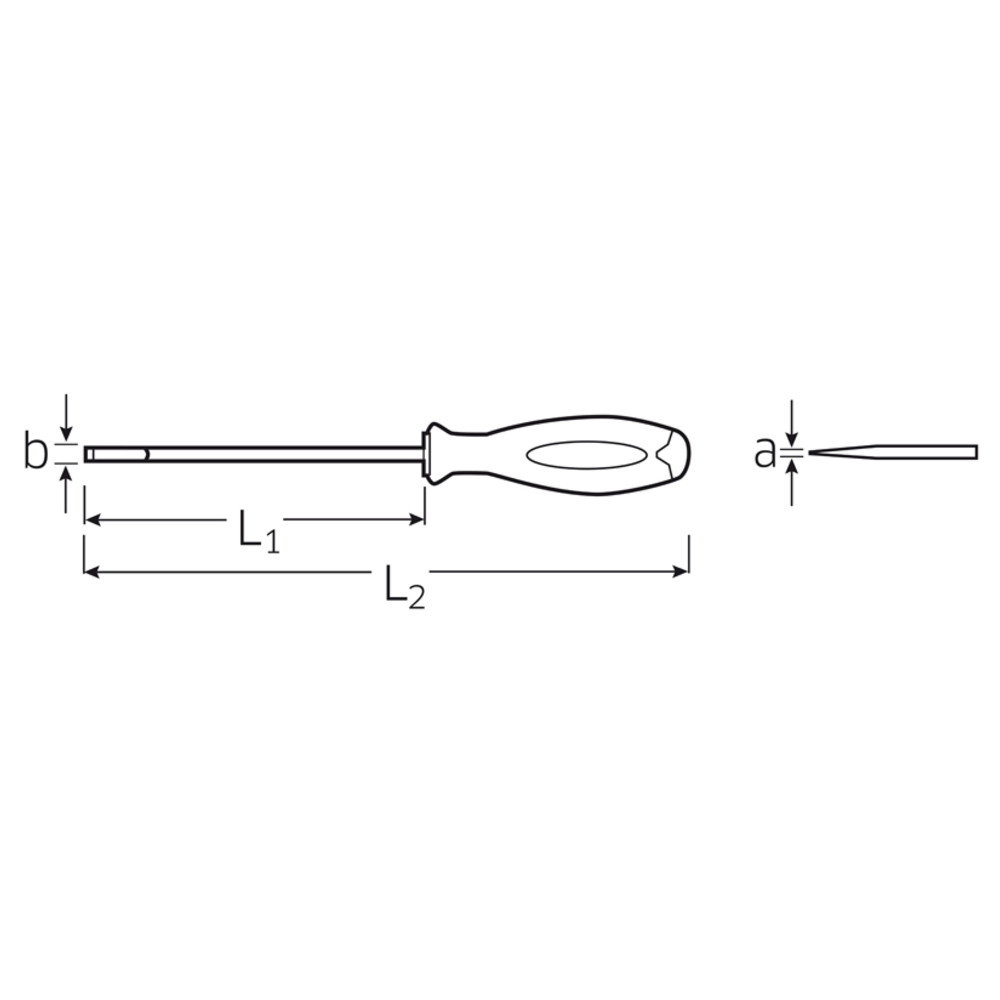 Elektrikerschraubendreher 462820,6X3,5X75
