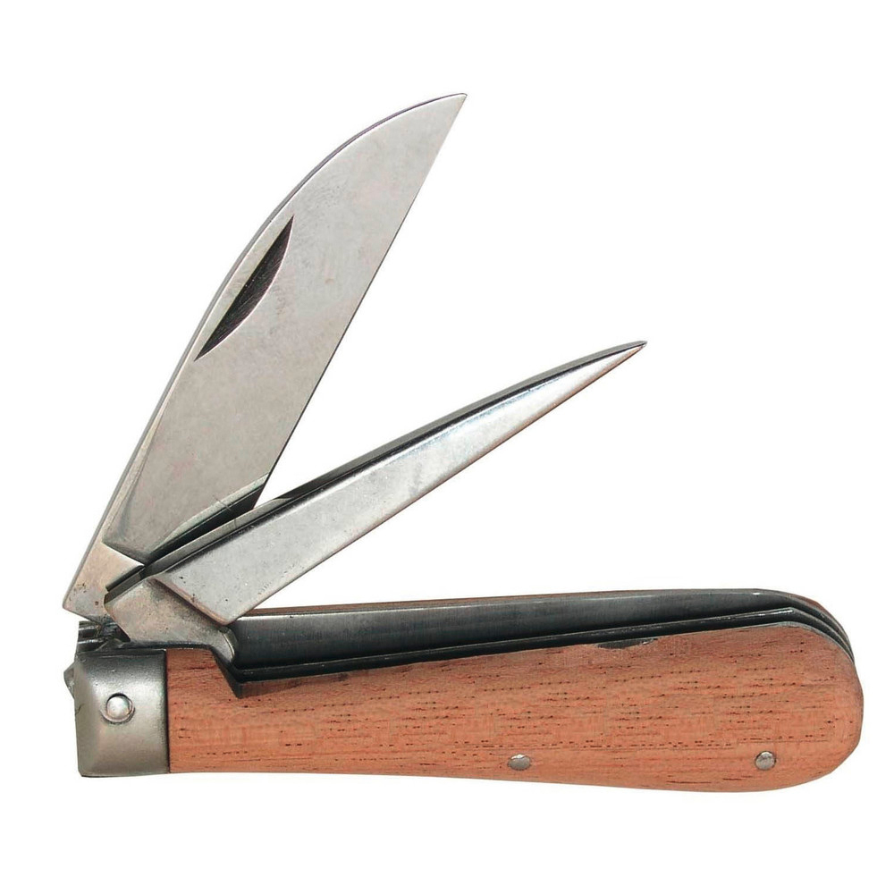 Kabelmesser 2-teilig mit Holzgriff