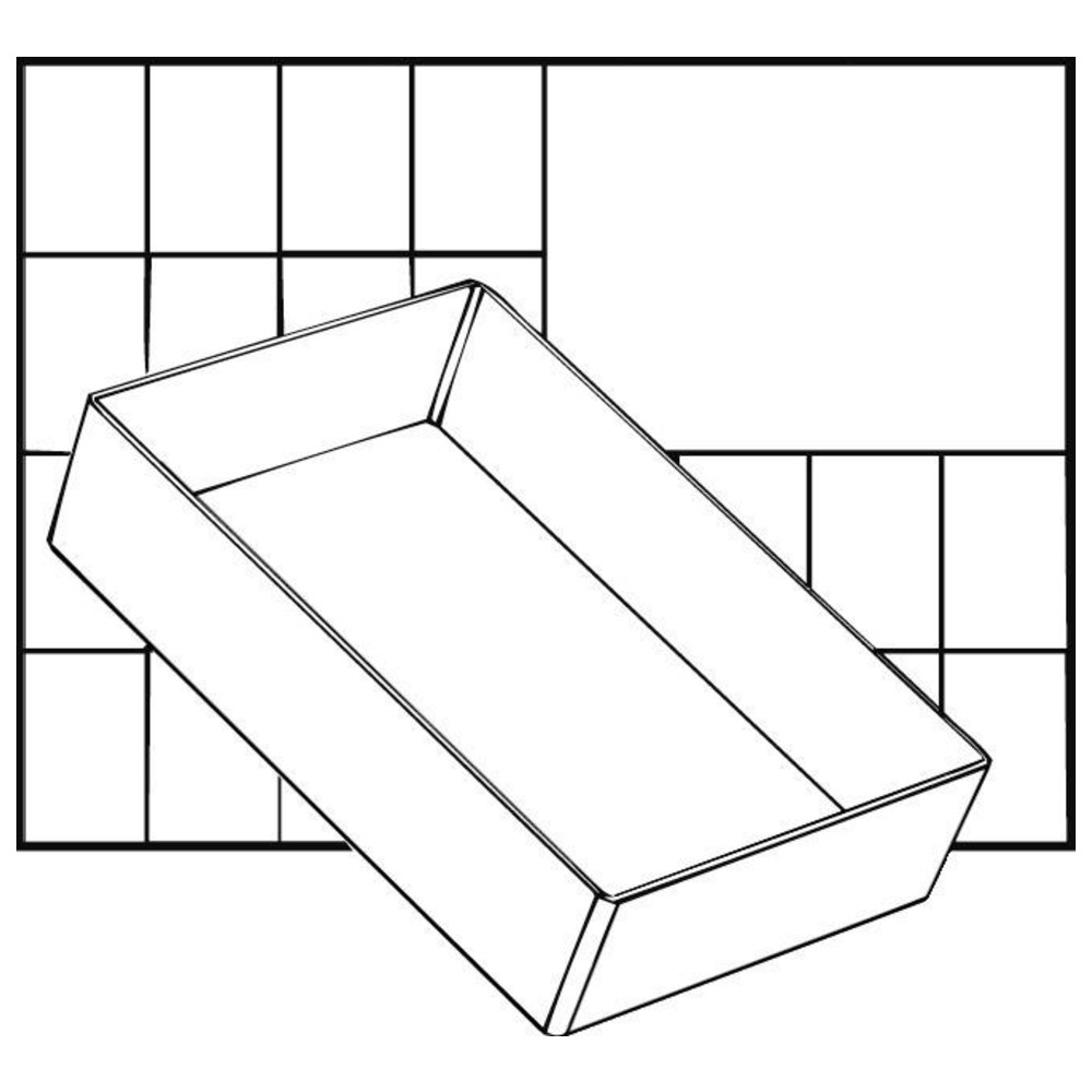 A6 1 Facheinsatz einzeln 47 x 109 x 157 mm
