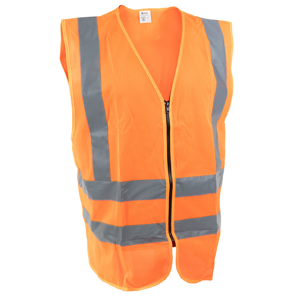 Signalweste, ohne Aufdruck, leuchtorange, leuchtorange
