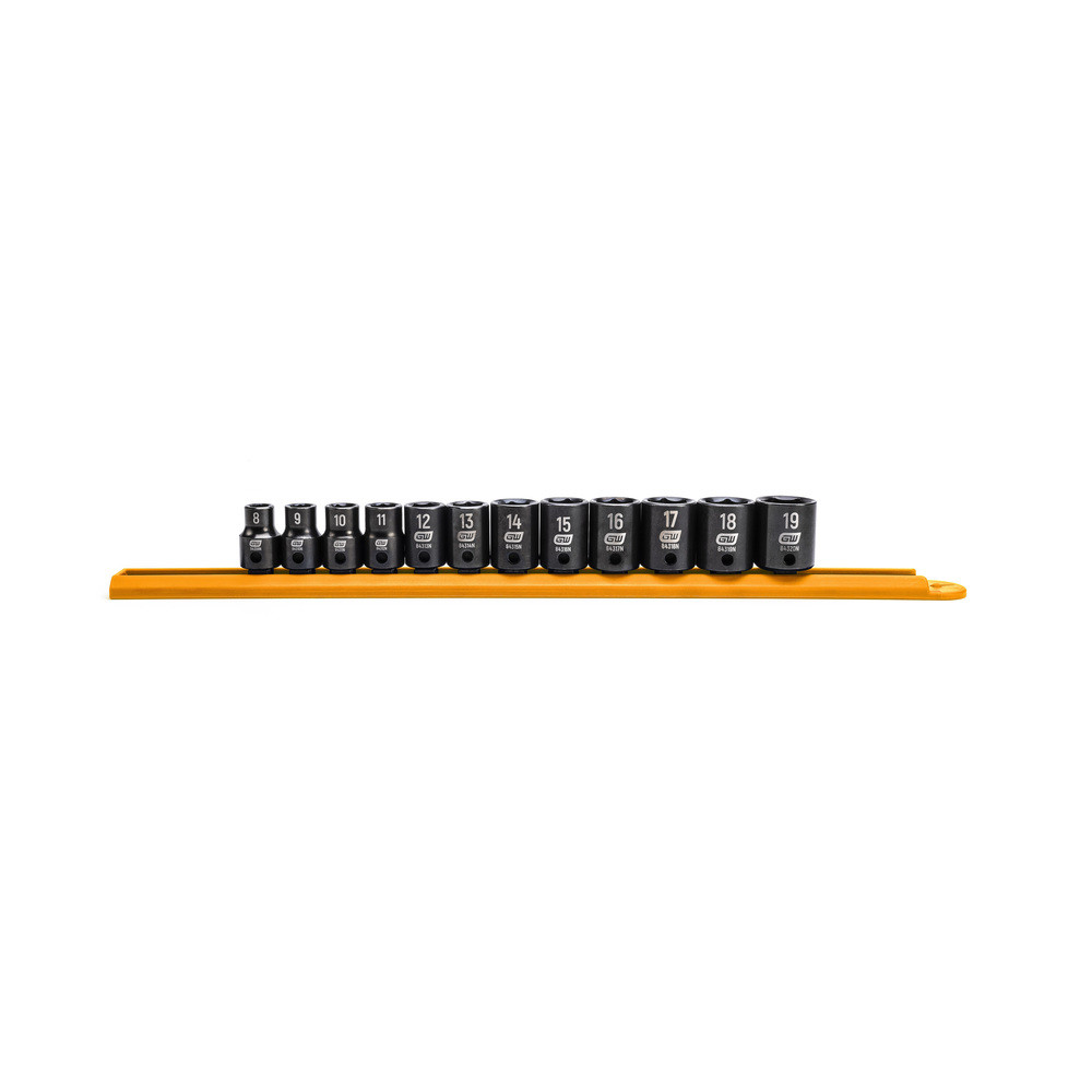 3/8" Kraft-Steckschlüssel Satz, 12-tlg.
