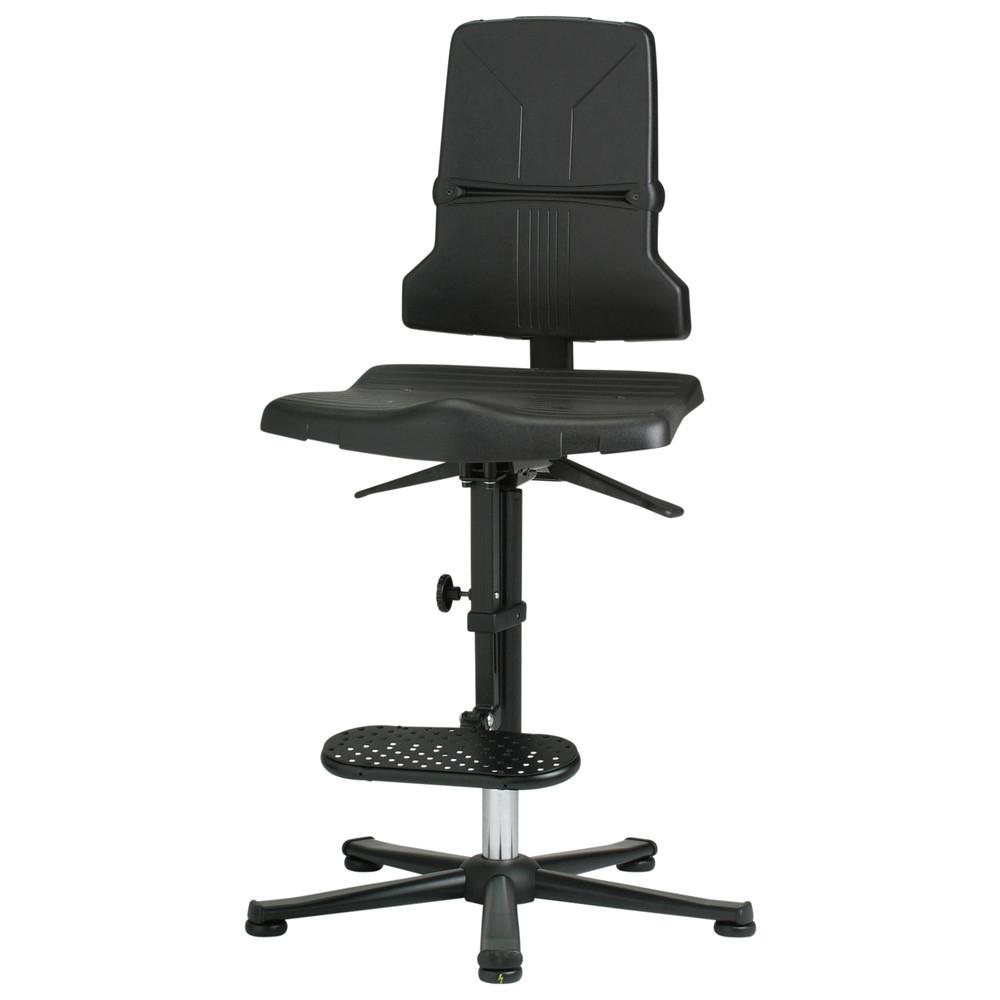 Arbeitsstuhl Sintec 3, mit Gleiter/Aufstieghilfe, ESD, Permanentkontakt