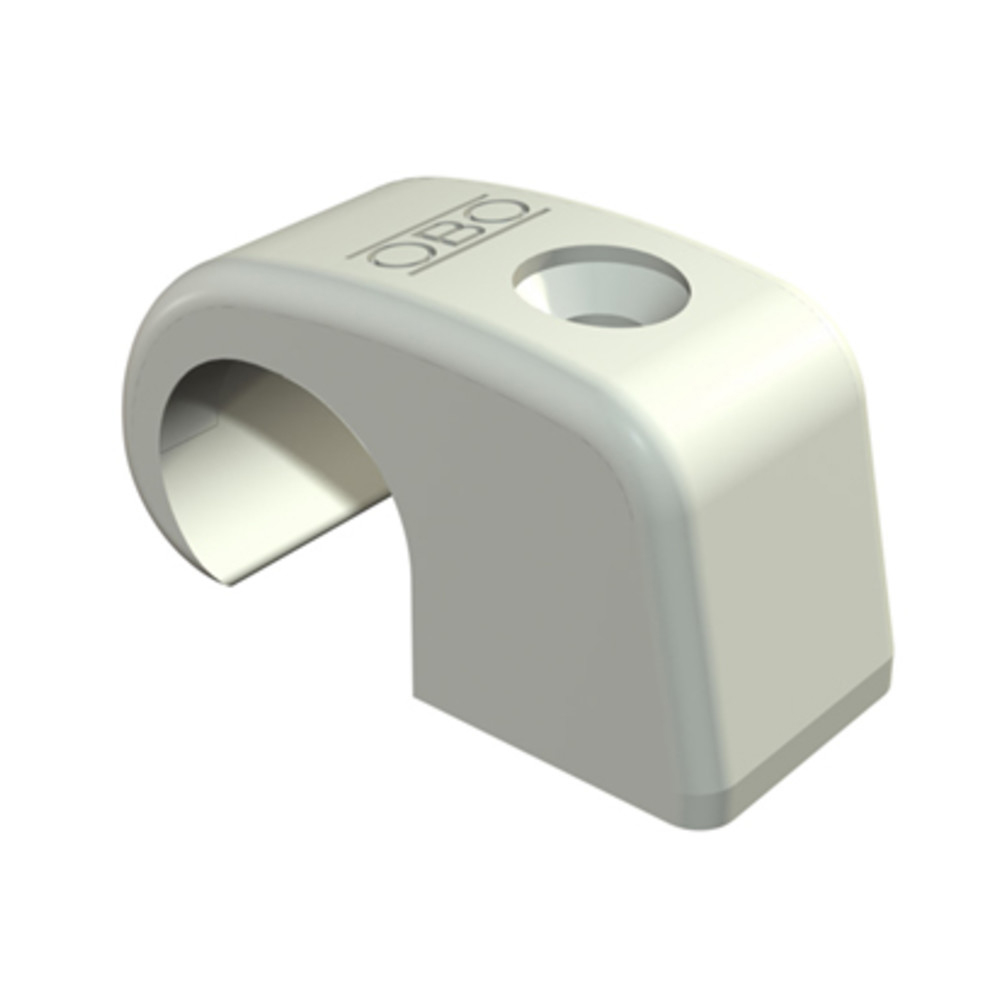Haft-Clip ohne Nagel, für Kabel-Ø 4 - 7 mm, lichtgrau