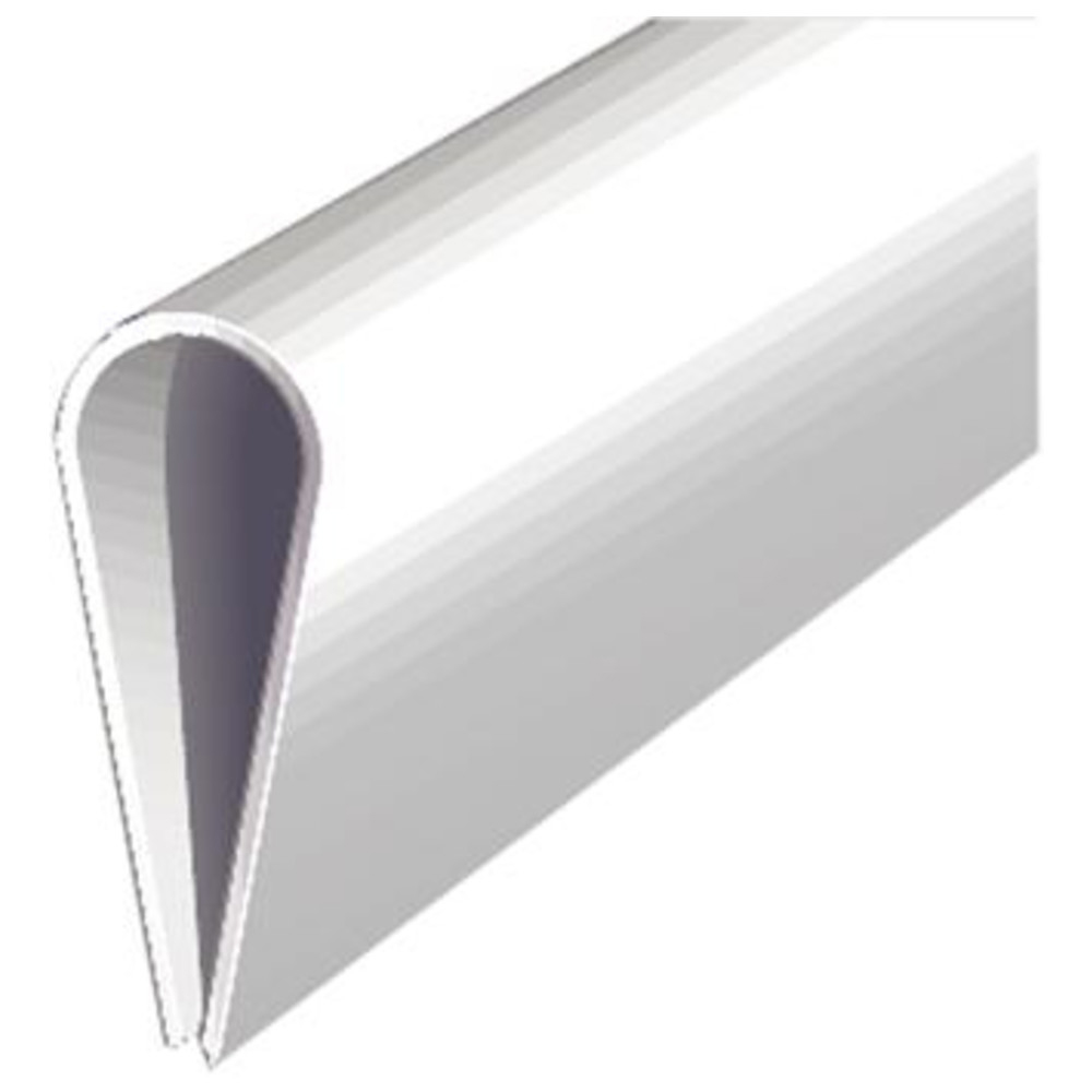 Kunststoff-Klemmprofil 1000/15 mm weiß