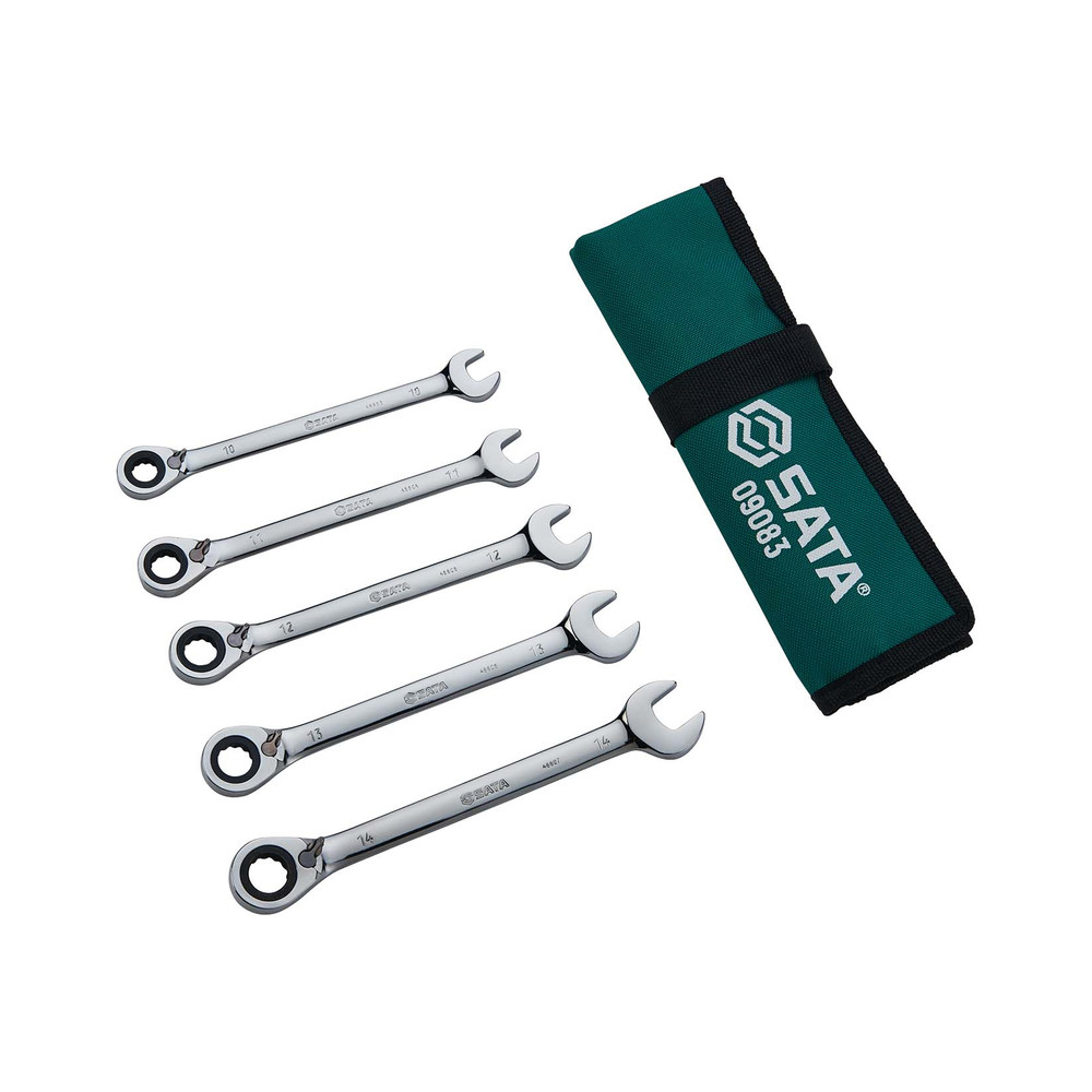 Ratschen-Ringmaulschlüssel-Satz, 5-teilig, 10-14 mm