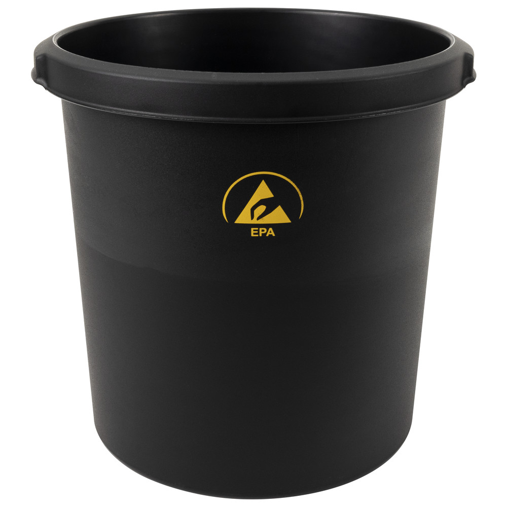 ESD-Papierkorb mit ESD-Logo, rund