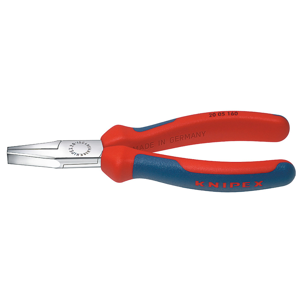 Flachzange verchromt 140 mm Griffe mit PVC