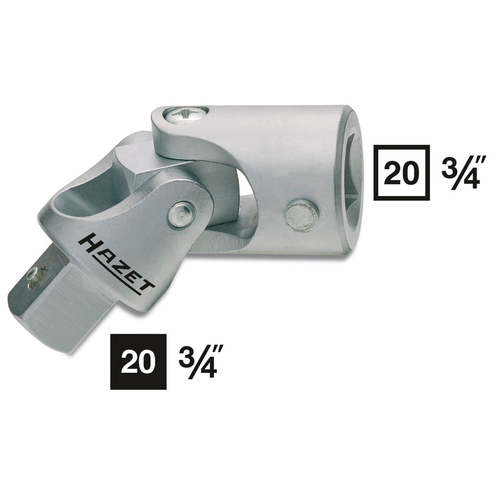 Universalgelenk 1021 - Vierkant hohl 20 mm (3/4 Zoll) - Vierkant massiv 20 mm (