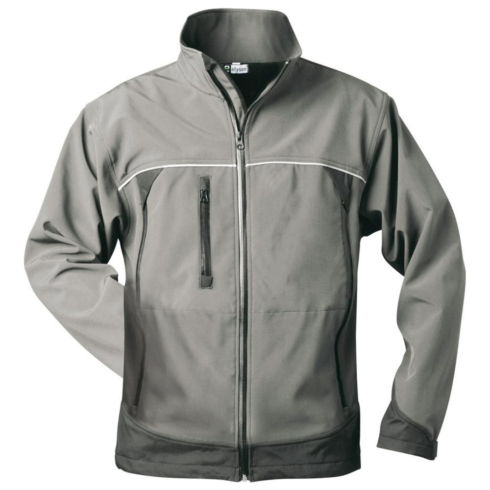 Jacke Beta, Softshell, Gr. 2XL, grau/schwarz