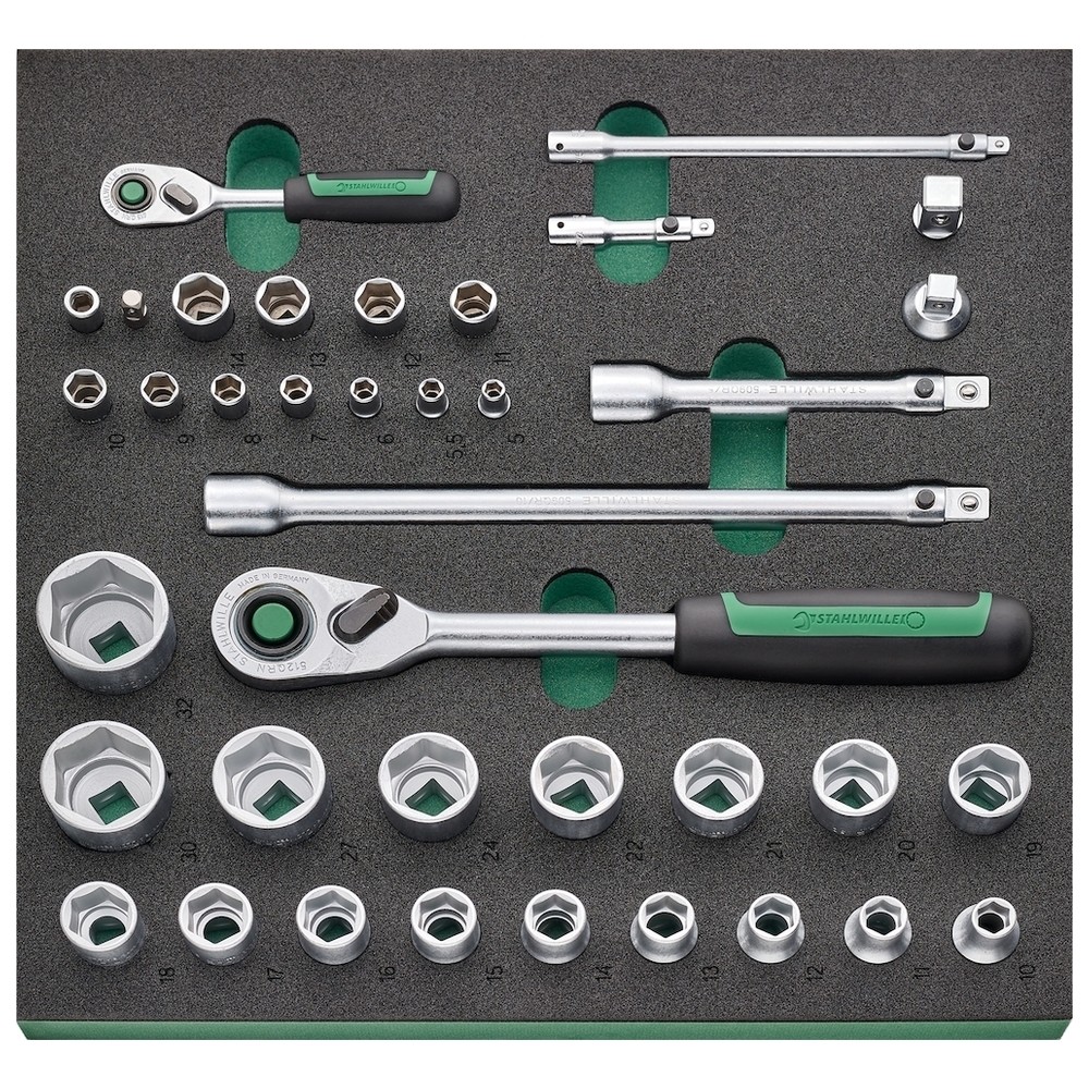 Werkzeugmodul 2/3 Steckschlüssel 1/4+1/2" TCS1 821/38 Stahlwille
