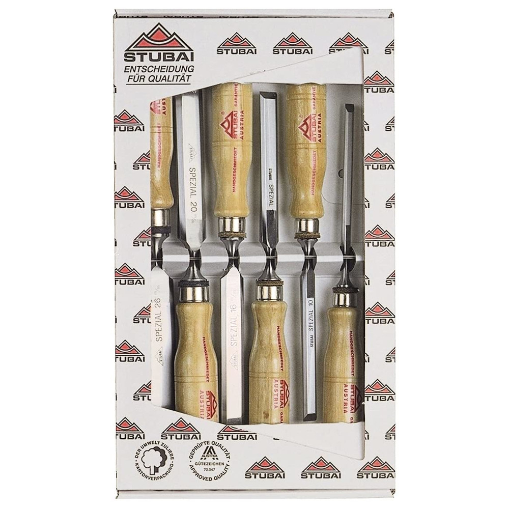 Stemmeisensatz Spezial, schwedische Form, 6-teilig, 6-26 mm