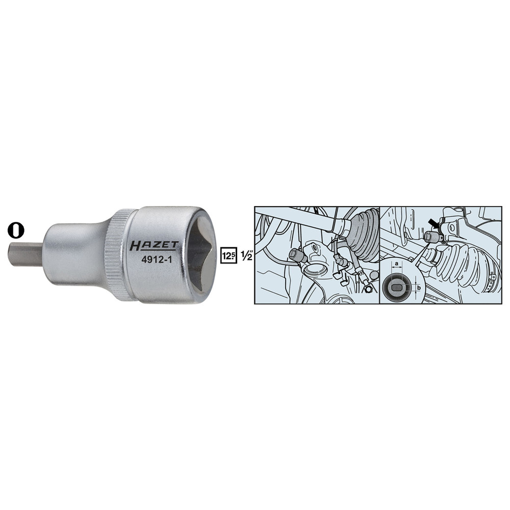 Radlagergehäuse-Spreizer 4912-1 - Vierkant hohl 12,5 mm (1/2 Zoll) - Zapfenprof