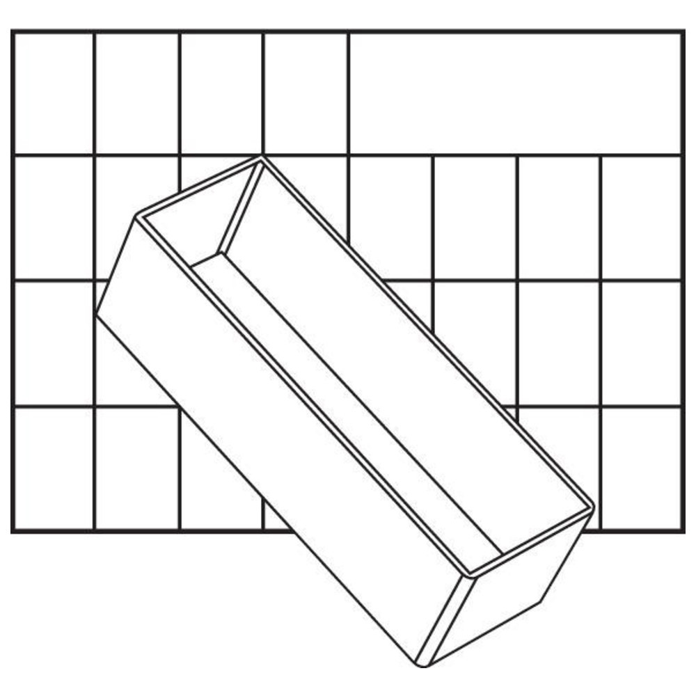 A8-2 Facheinsatz transparent H 47x B 55x T 157 mm