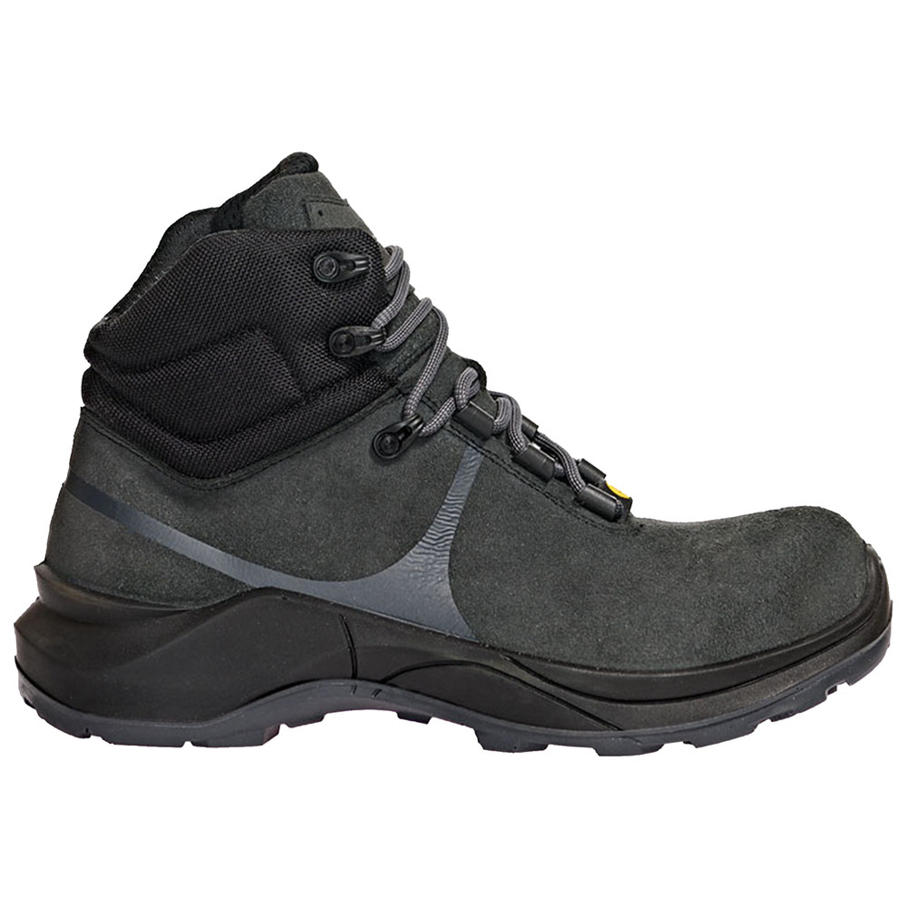 Abeba Trax Stiefel, ESD, 38, Veloursleder, grau