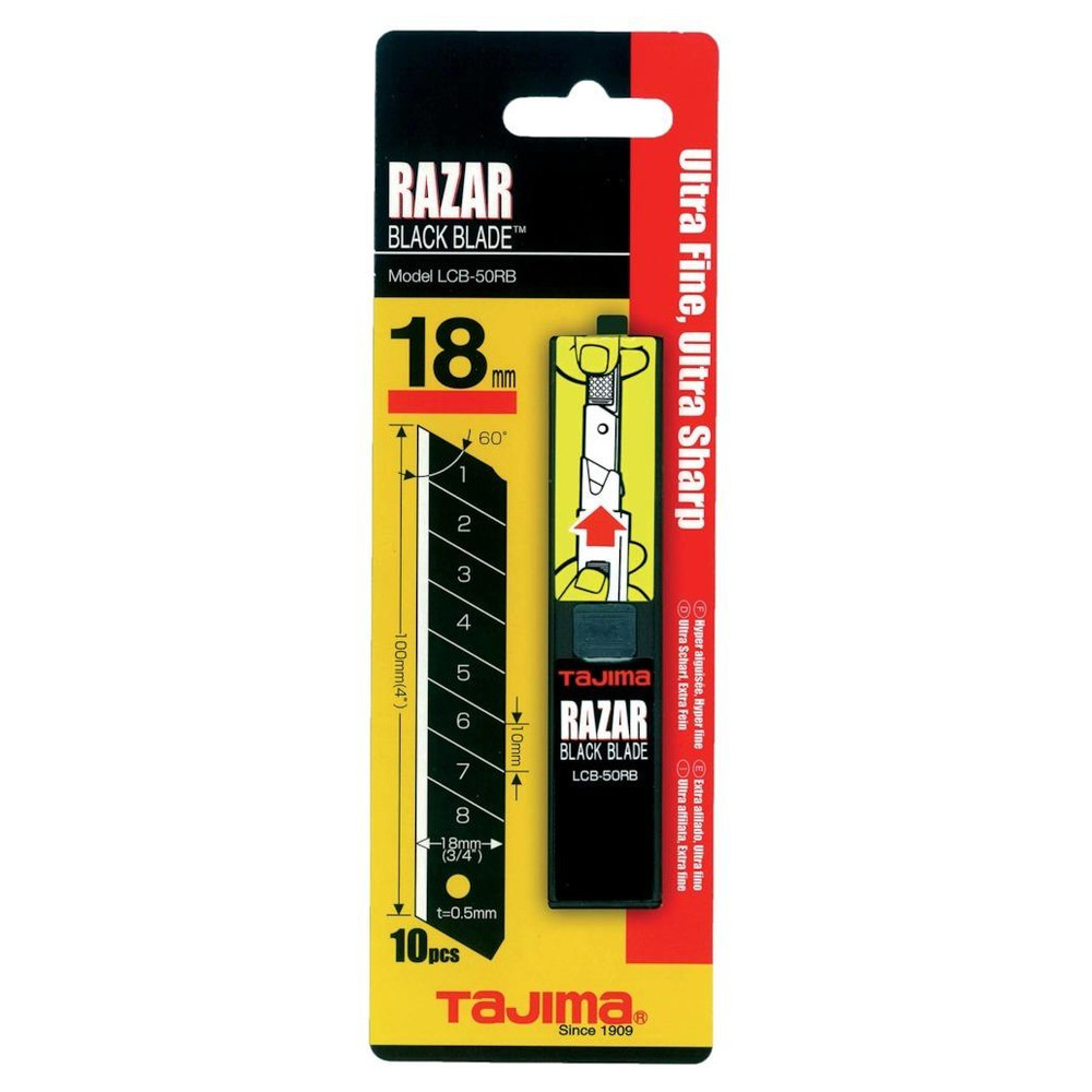 RAZAR BLACK Klingen 18 mm LCB50RBC VE10Stück