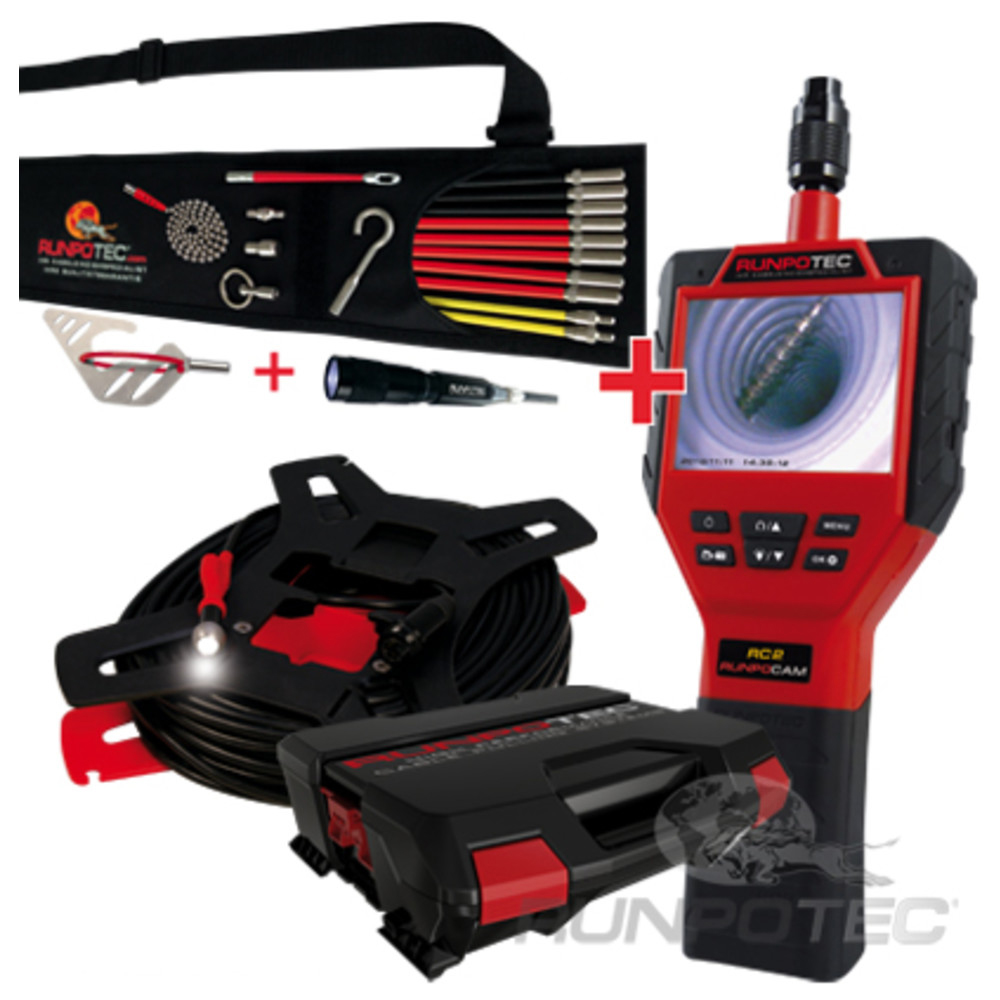 RUNPOCAM RC2 Multifunktionskamera 30m inkl. RUNPOSTICKS Comfort