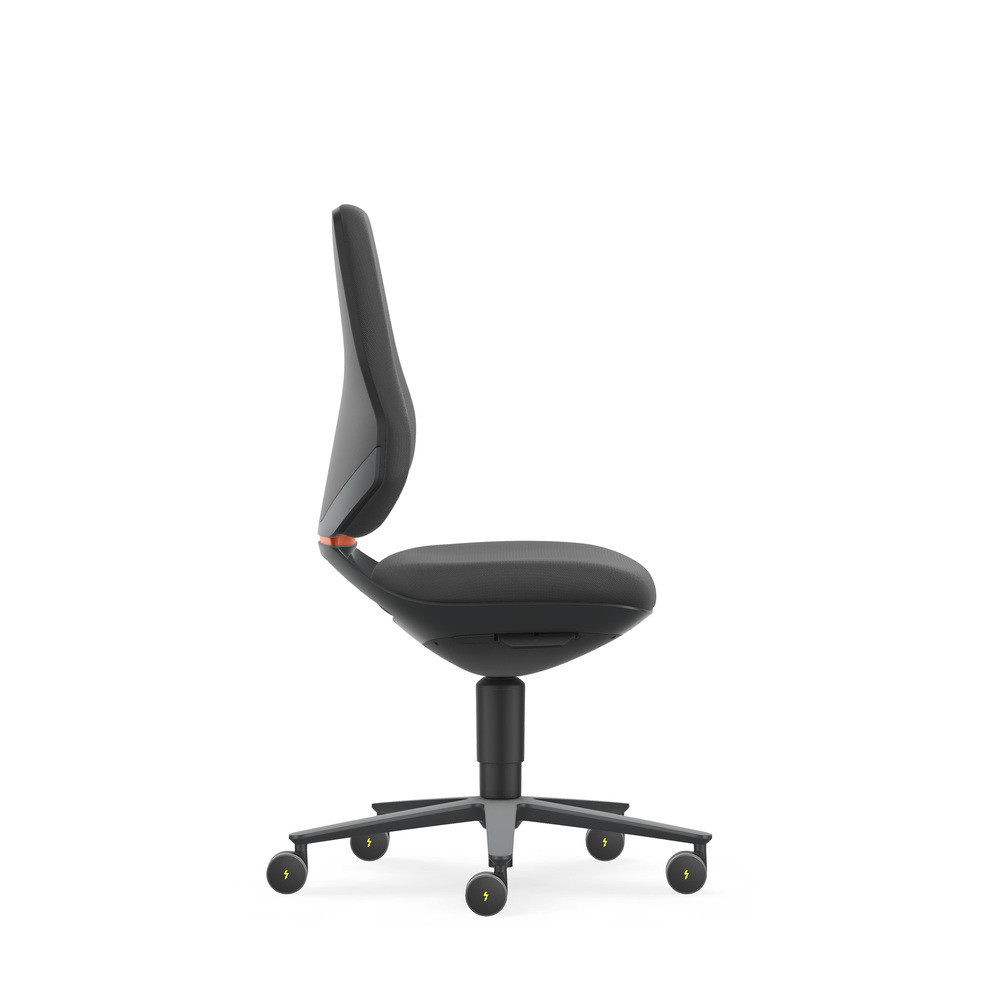 Bimos Drehstuhl Texon, mit Rollen, ESD, Supertec schwarz, Bild 2