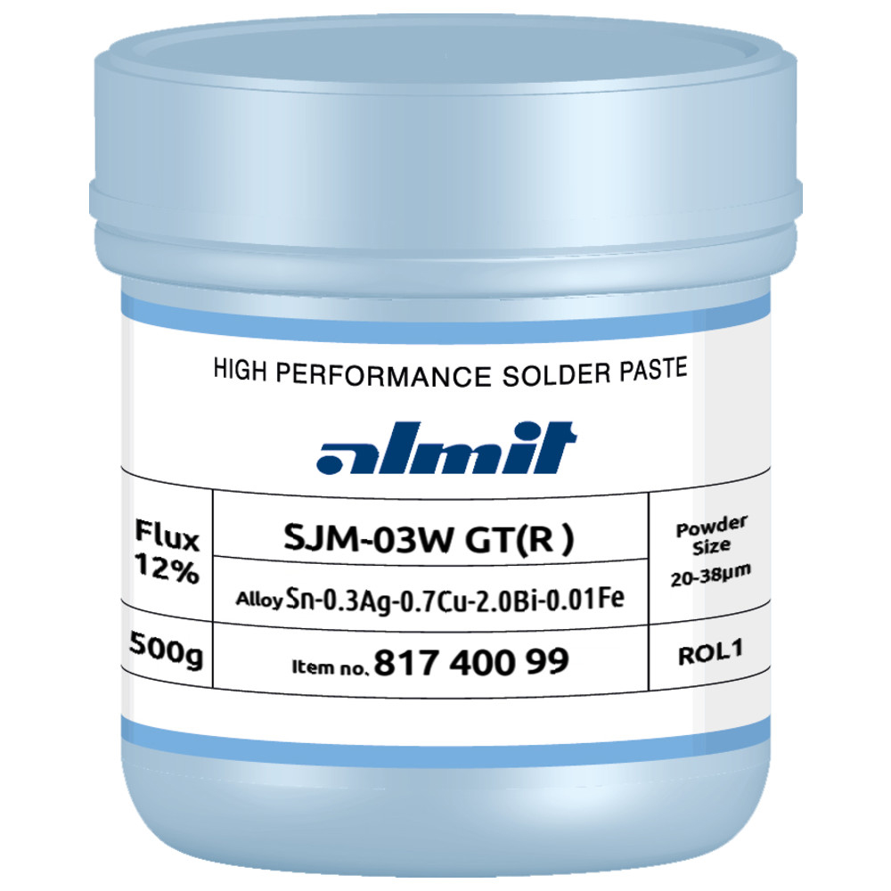 Lotpaste, SJM-03W GT(R)-S, 20-38 µm, Dose 500 g
