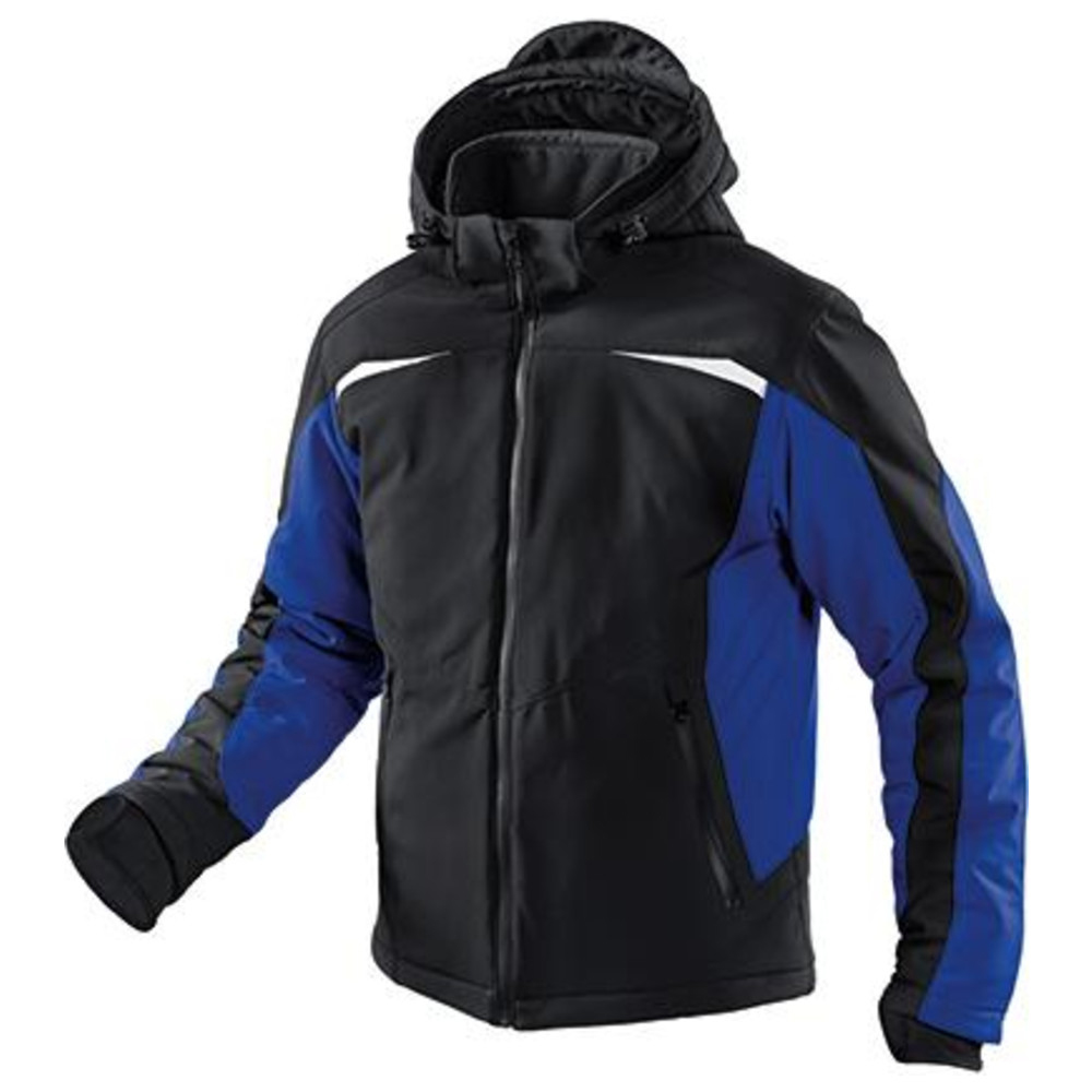 W-Softshell-Jacke Pulsschlag Gr. 3XL, schwarz/kbblau