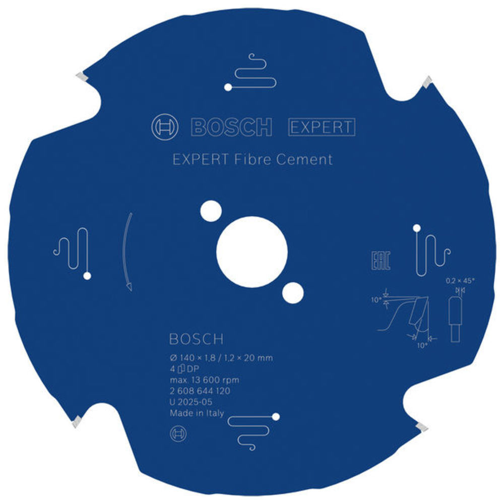 EXPERT Fibre Cement Kreissägeblatt, 140x1,8/1,2x20 mm, Z4