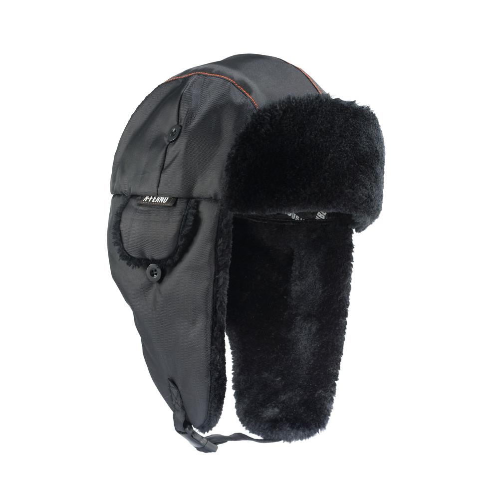 Klassische Trapper Mütze N-Ferno 6802, L/XL, schwarz
