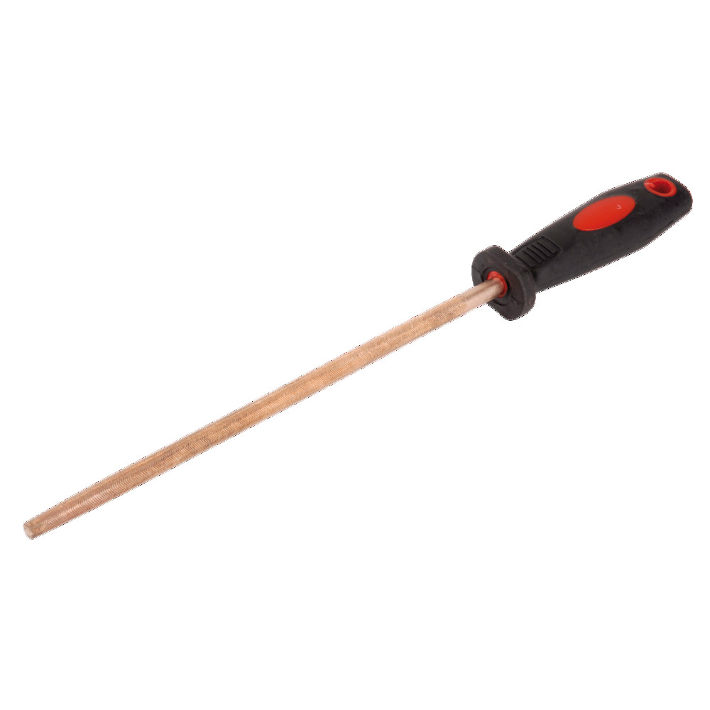 Rundfeile funkenfrei, mit ergonomischem Heft, 260 mm, H 1