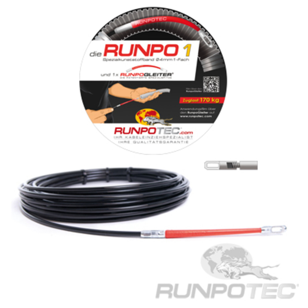RUNPO 1 Kunststoffband Ø 4 mm, 15 m