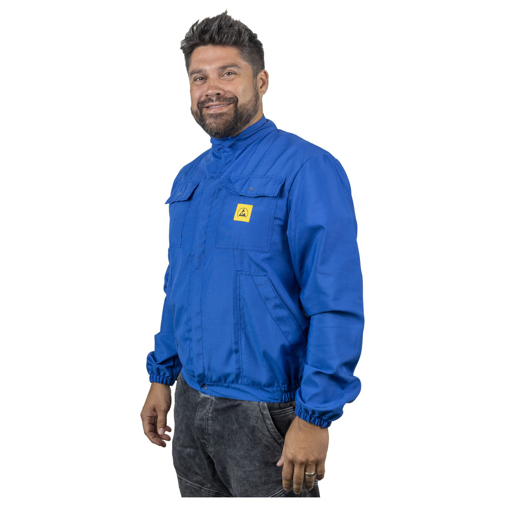 Arbeitshemd, ESD/EGB, XS, royalblau