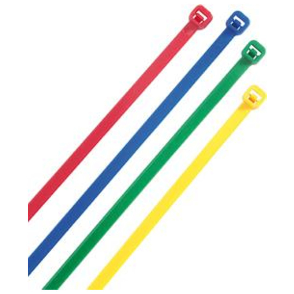 Kabelbinder farbig sortiert 150 x 3,6 mm,100St