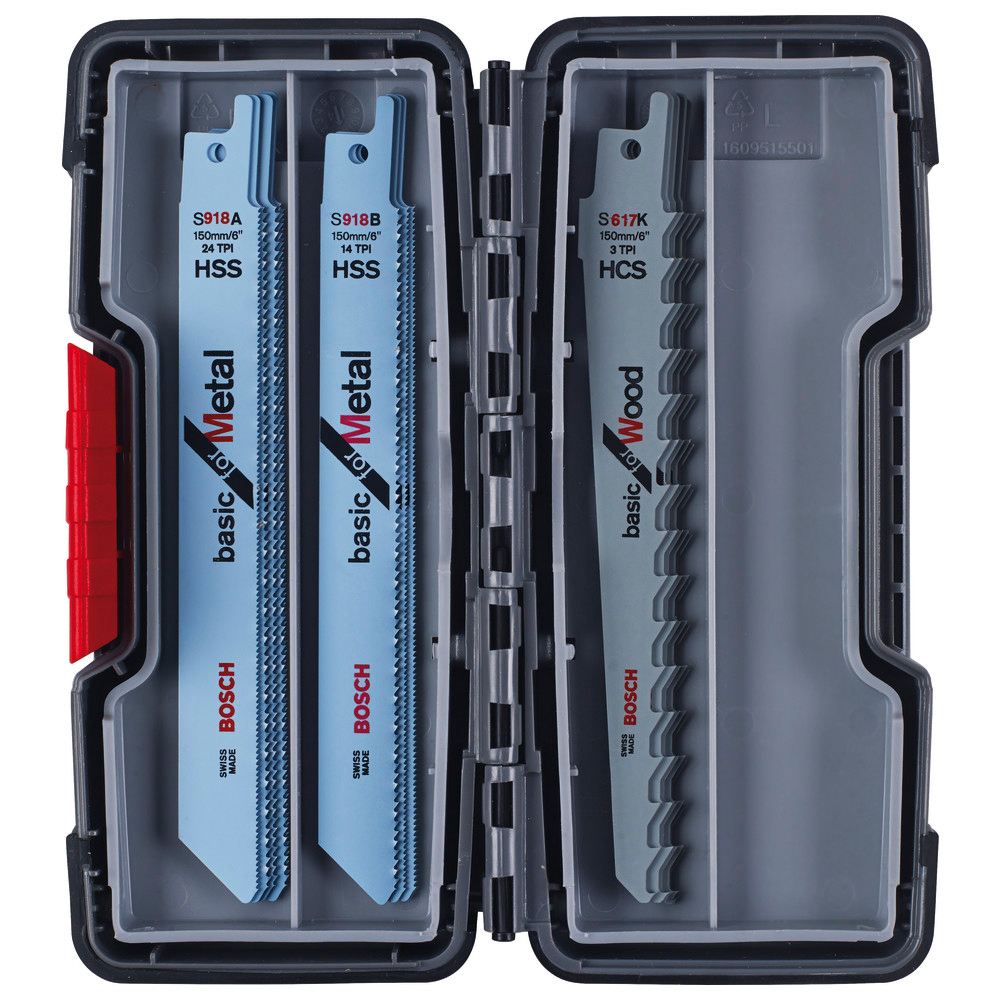 Säbelsägeblatt Set 15-teilig Basic Wood/Metall