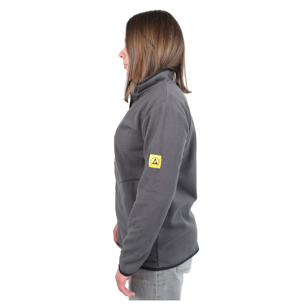 WETEC ESD-Fleecejacke, S, grau, Bild 3