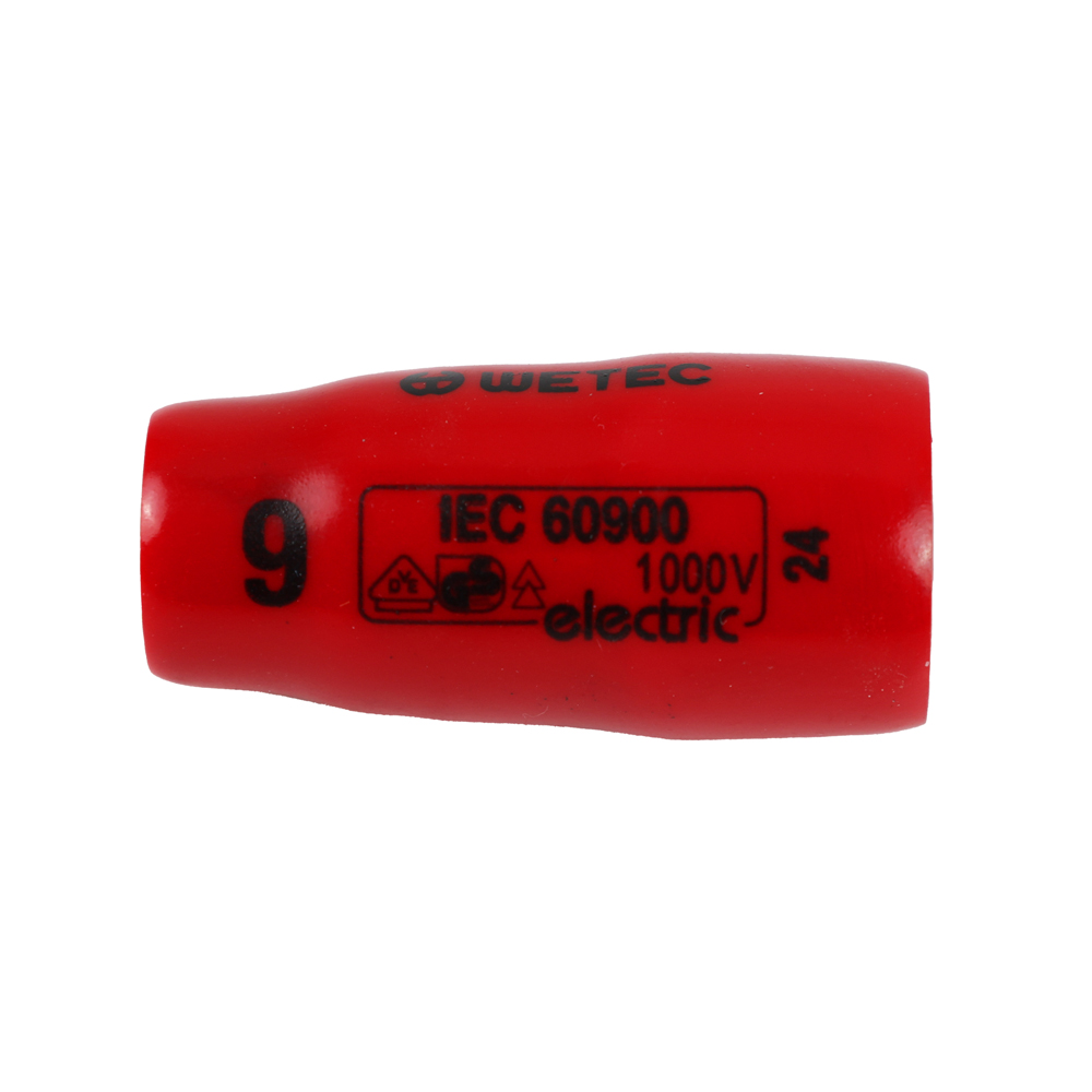 WETEC Sechskant-Steckschlüssel-Einsatz, 3/8", Größe 9 mm, 1000 V/VDE/GS, Bild 2