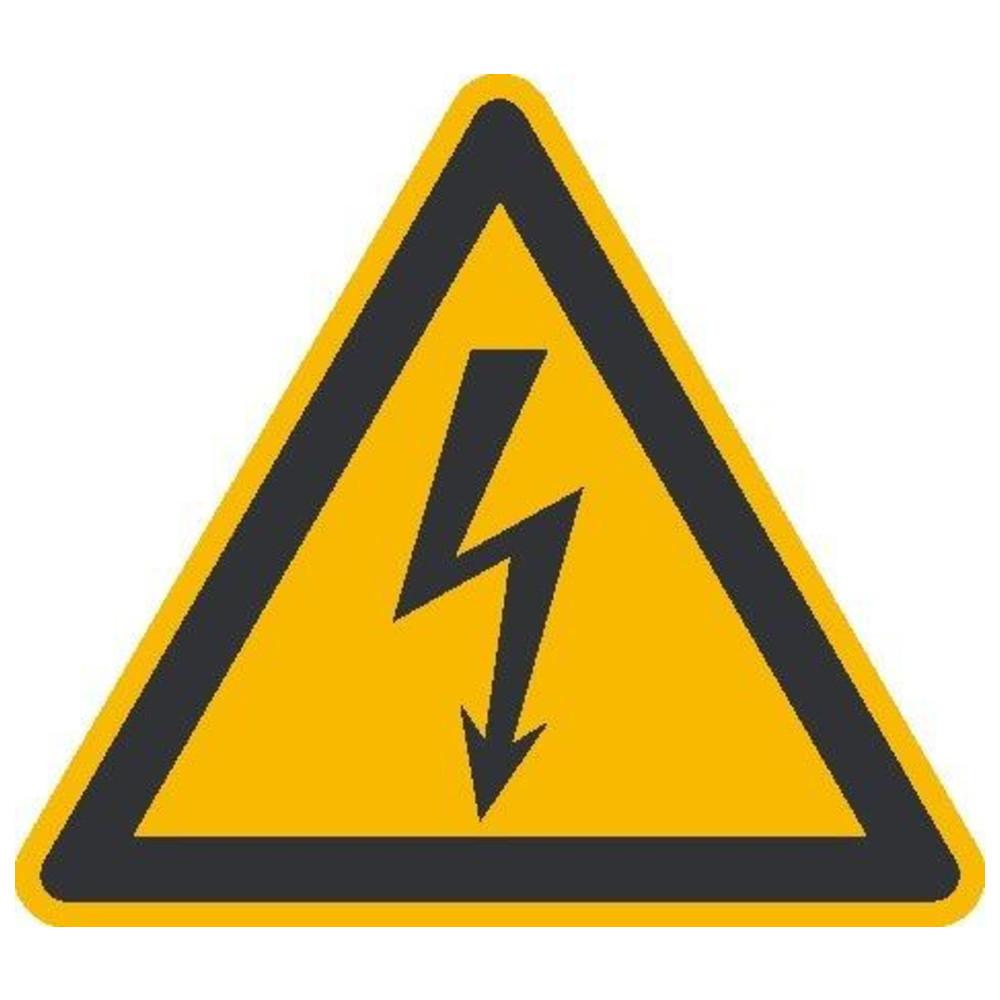 Warnschild Fol 500 Stück elektrische Spannung SL50 mm